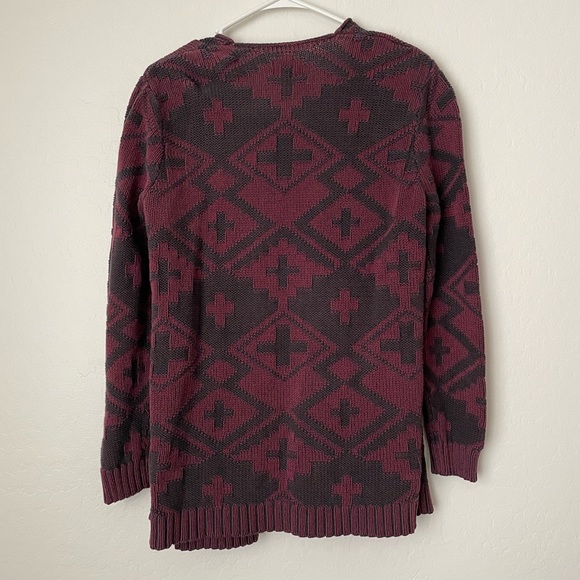 ✨SOLD✨Womens Maroon Cardigan Size M/L - Picture 2 of 4